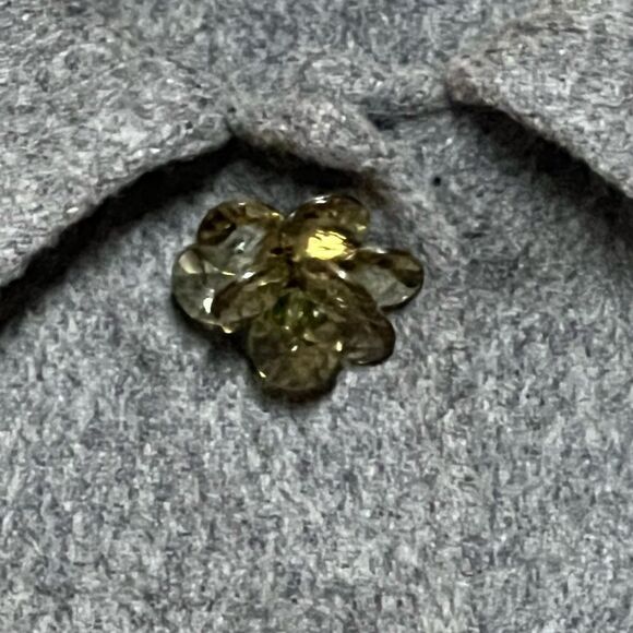 Vintage SCHUMACHER Grey Wool Crop Jacket Womens Sz M - Picture 4 of 10